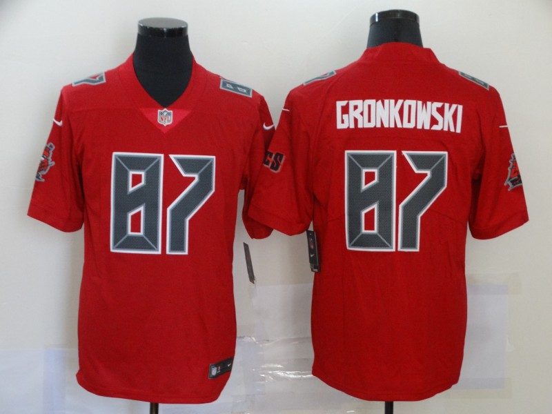 Men's Tampa Bay Buccaneers Rob Gronkowski #87 Red Jersey